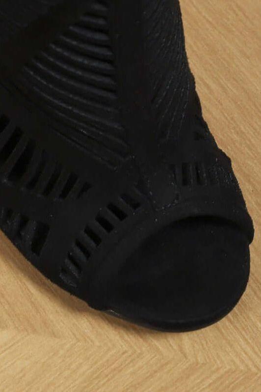 Stilla | Rund Åben Tå Laser Hullet Alsidig Sandaler