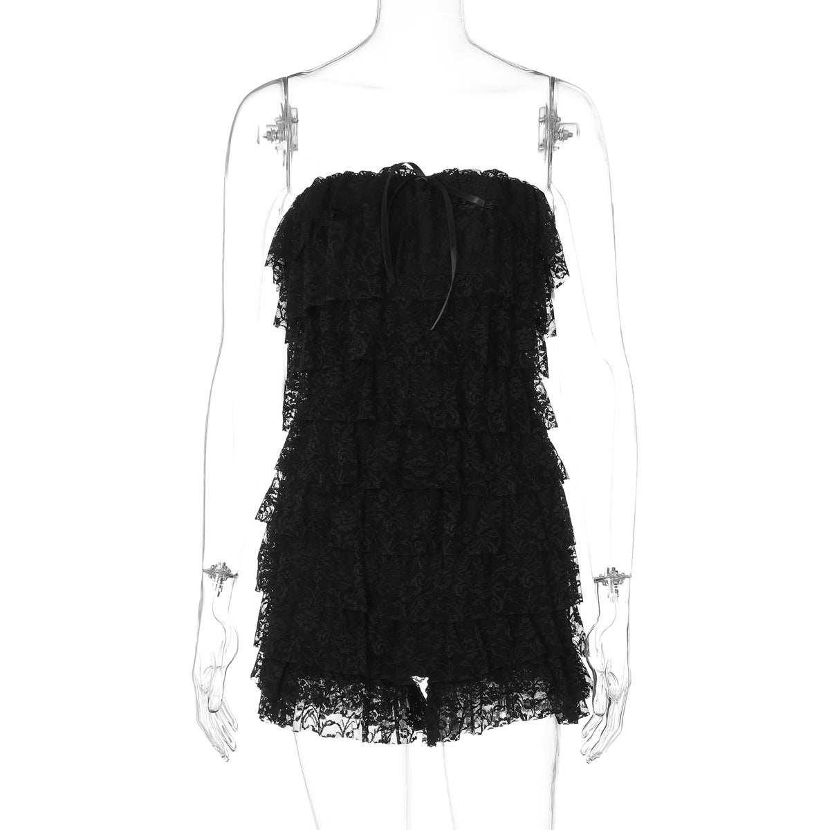 Dame Legesymasket Rullemønster Jumpsuit i Spids Stilla