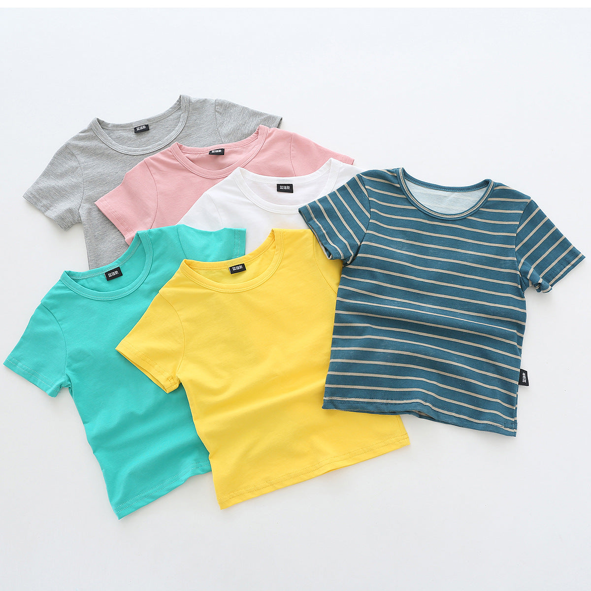 Børns Kortærmet Basic Rundhalset T-Shirt Stilla