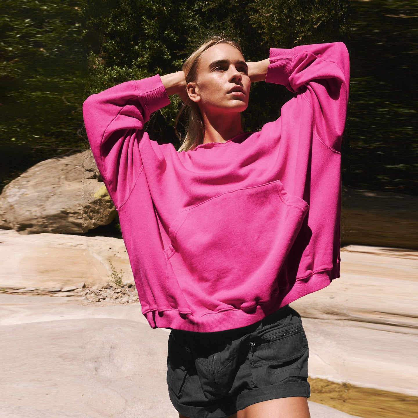 Damer Komfortabel Oversized Sweater med legende detaljer Stilla