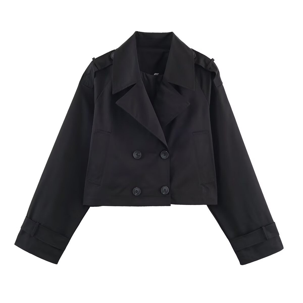 Dame cropped trenchcoat Stilla