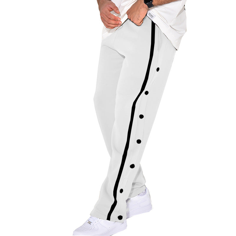 Herrer sporty joggingbukser med sidelommer og elastisk bund Stilla