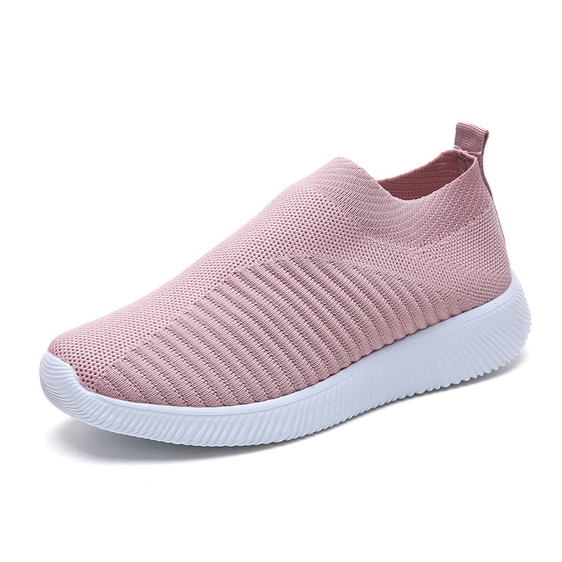Dame åndbare Slip-On Sneakers med elastisk overdel og stødabsorberende sål Stilla