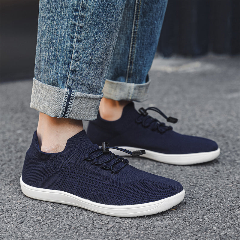Herrer Åndbare Slip-On Sneakers med Elastisk Lukning Stilla