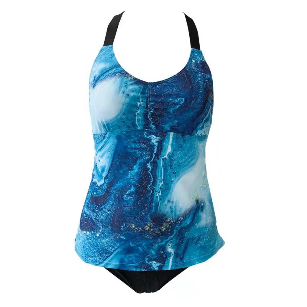 Dame Tankini med blomsterprint og komfortabel pasform Stilla