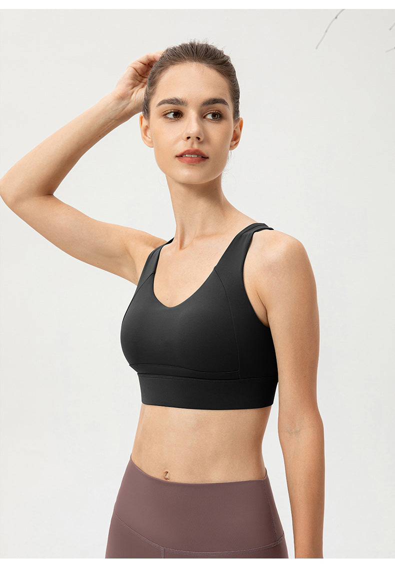 Stilla | Strength Integreret Kop Yoga Bh Fast Sportsvest Med Spænde Til Løb Og Fitness