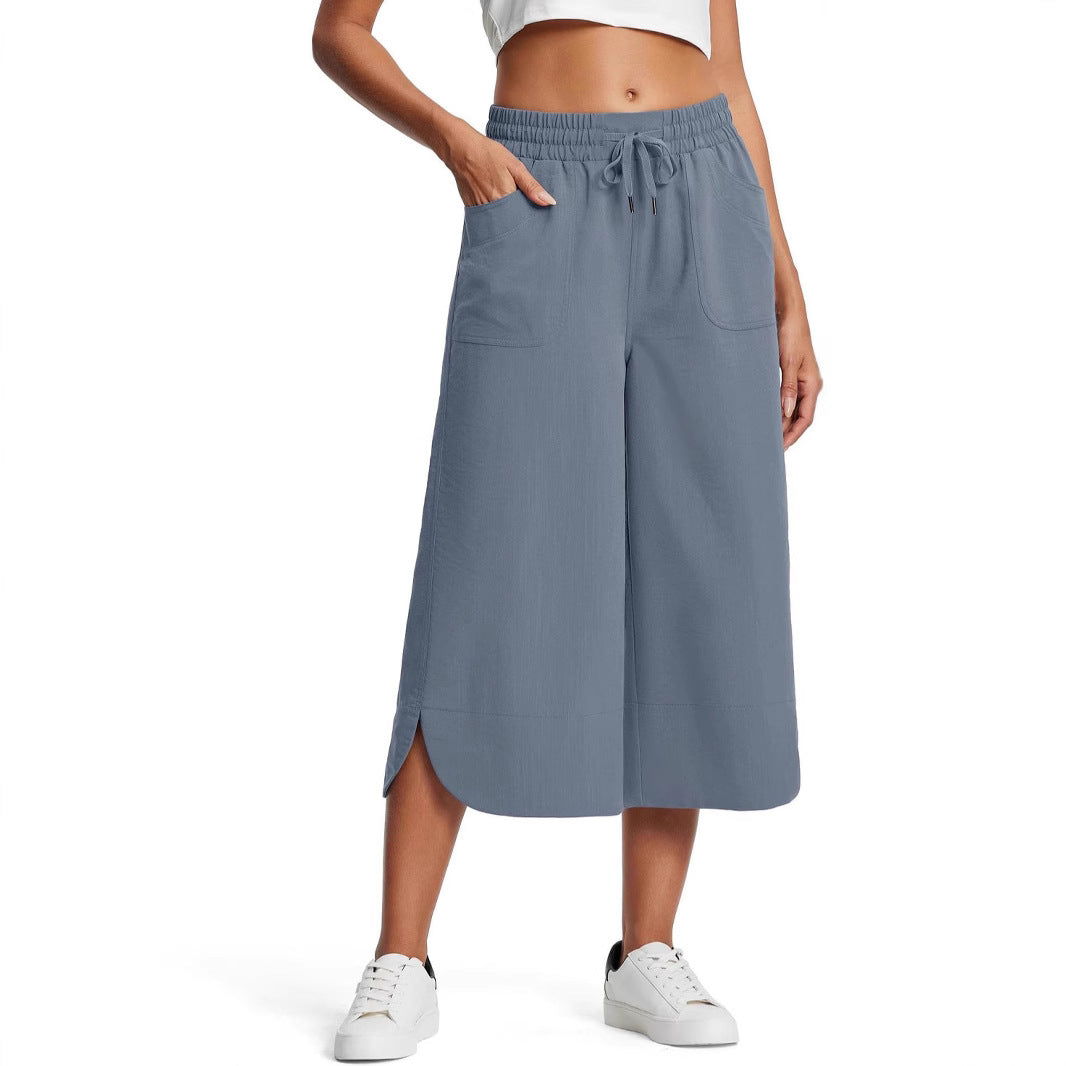 Dame culotte-bukser med elastisk talje og praktiske lommer Stilla