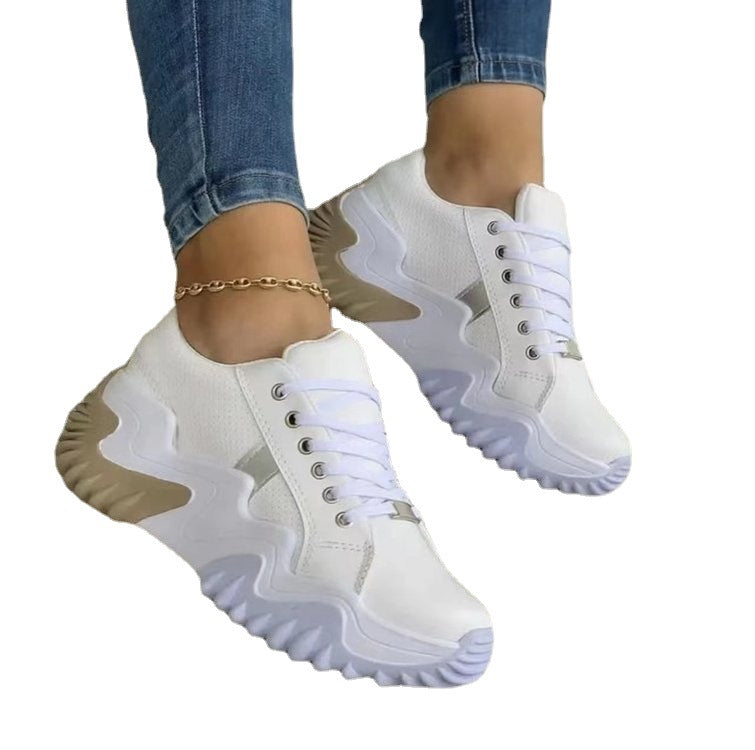 Dame sporty sneakers med åndbart mesh-overmateriale og skridsikker sål Stilla