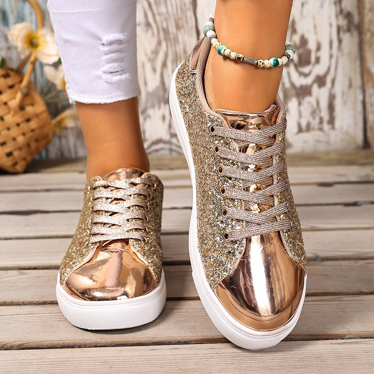 Dame Glamourøse Sneakers Stilla