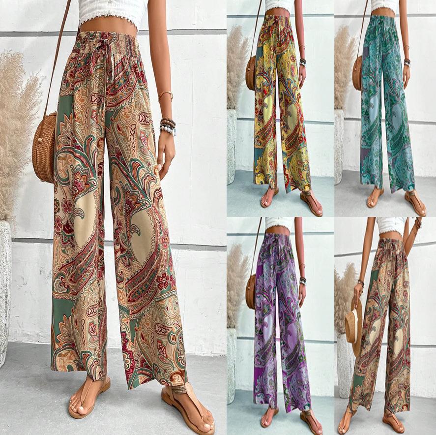 Dame Palazzo-bukser i Boho-stil Stilla