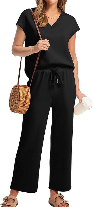 Dame afslappet jumpsuit med bredt ben Stilla