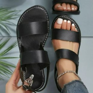 Dame Komfortable Sandaler med brede Remme og anatomisk formet Sål Stilla