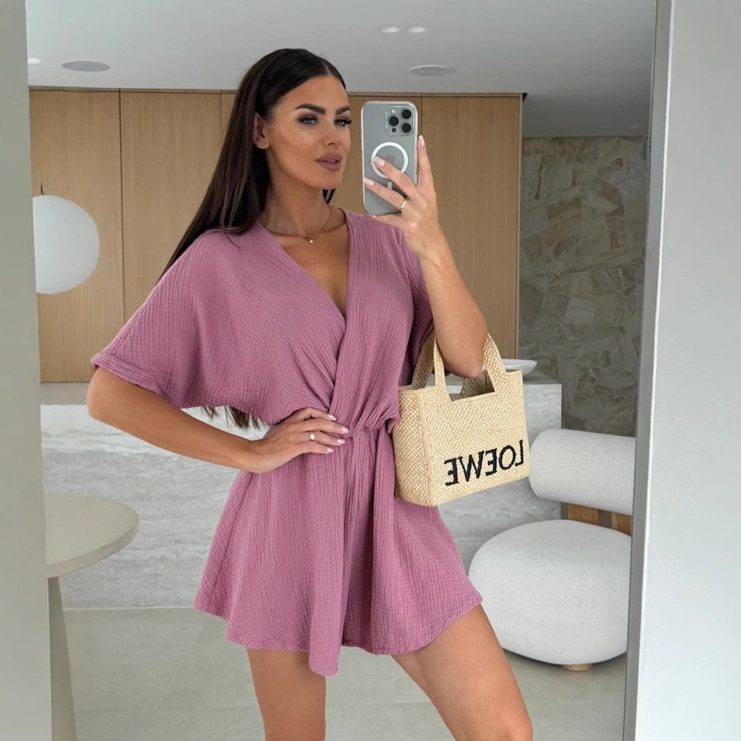 Stylisk omslag jumpsuit til damer Stilla