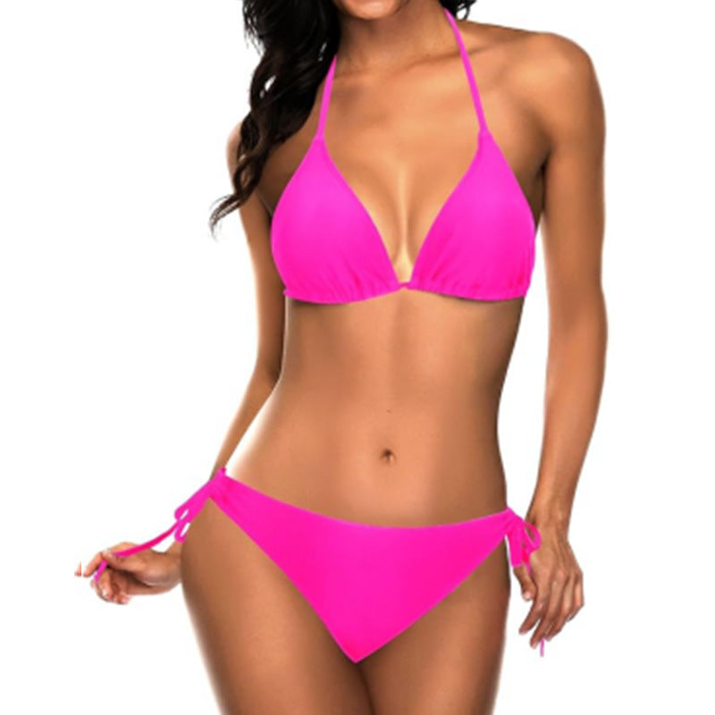 Dame Triangel-Bikini-Sæt med justerbare stropper og minimalistisk design Stilla