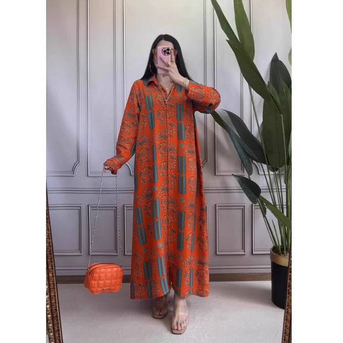 Dame longshirt med blomsterprint og afslappet snit Stilla