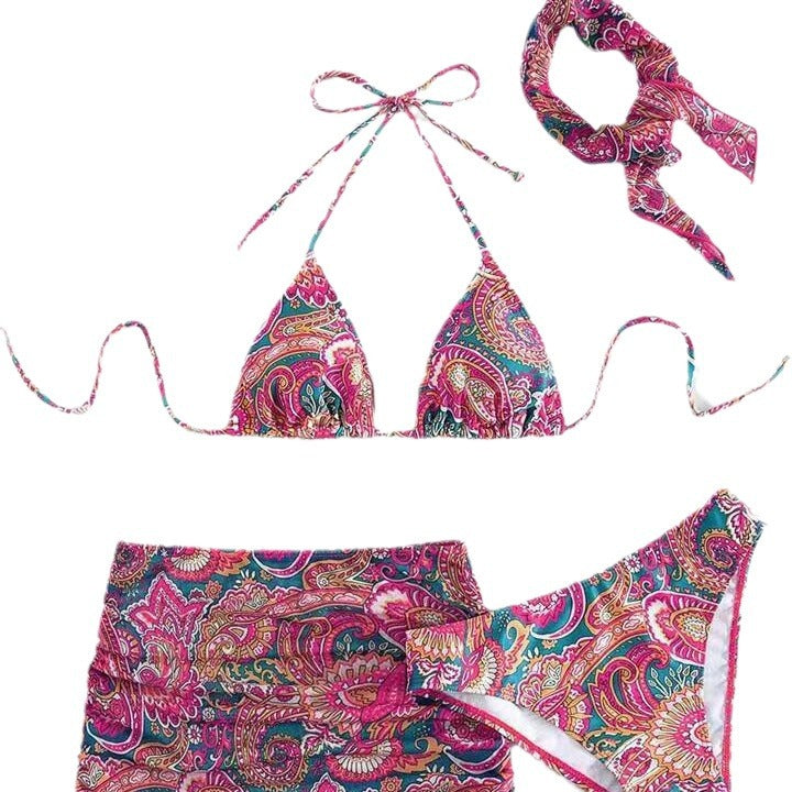 Dame bikini sæt med trendy trend- og omslagsskrift Stilla