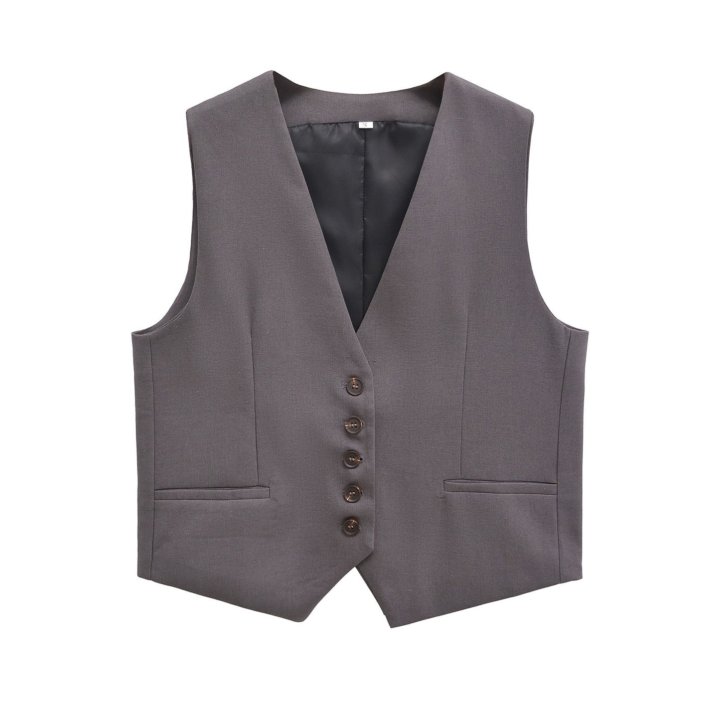 Femme Elegantes Målrettet Vest Stilla