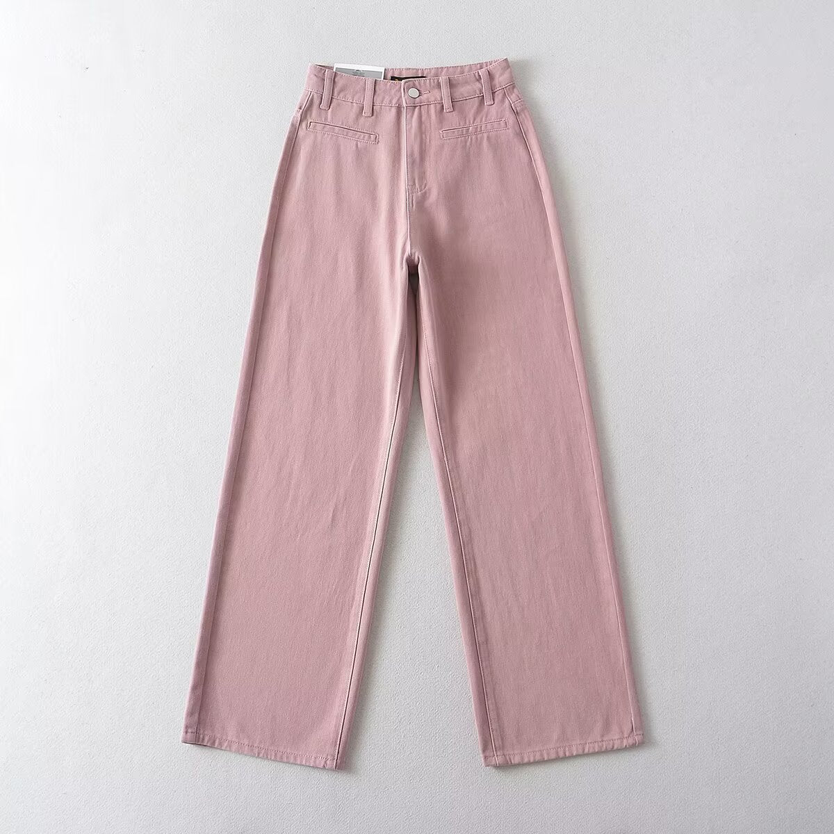 Dame højtaljede jeans med bred ben og moderne snit Stilla