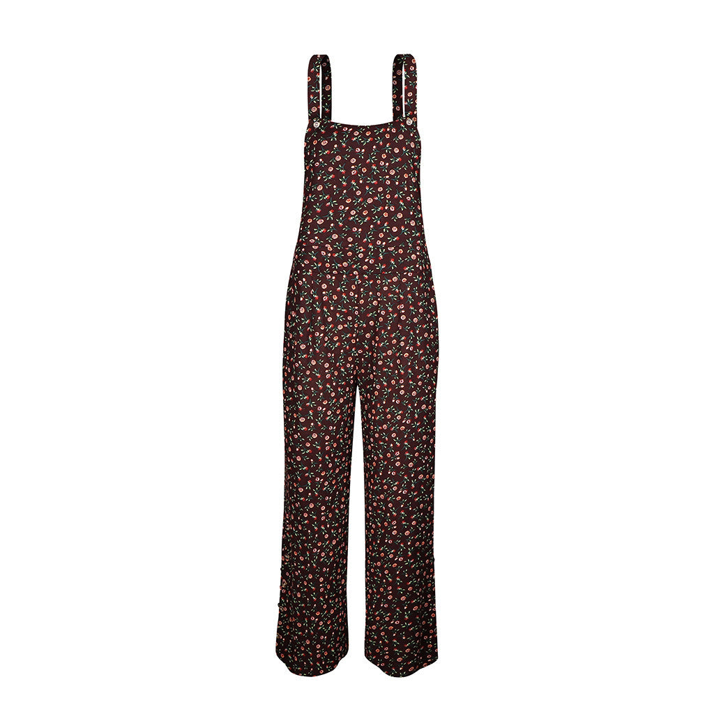 Femme Stilfuld Vidbenet Overalls-Jumpsuit Stilla