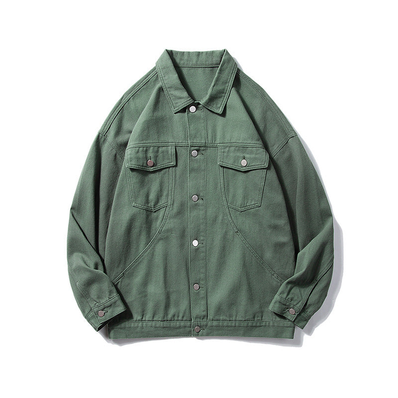 Herren Overgröße Utility Denim Jakke Stilla