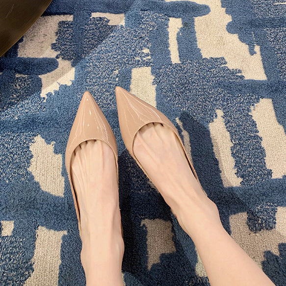 Dame Elegant Spids Tå Pumps Stilla