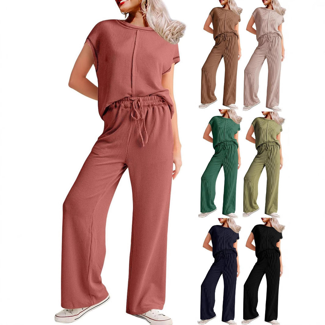 Dame afslappet jumpsuit med løs pasform og elastisk talje Stilla