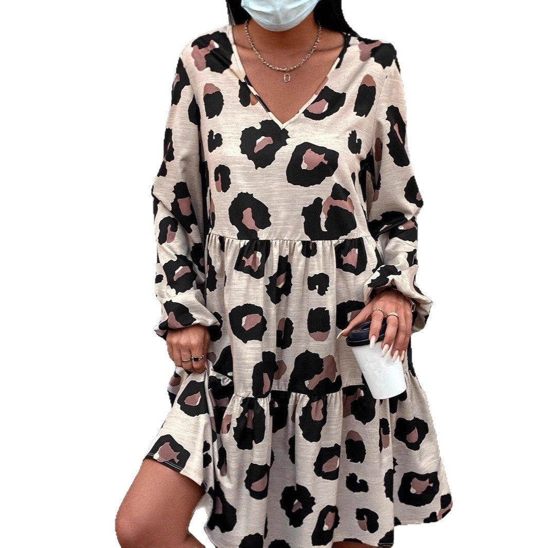 Dame afslappet kjole med volanter Stilla