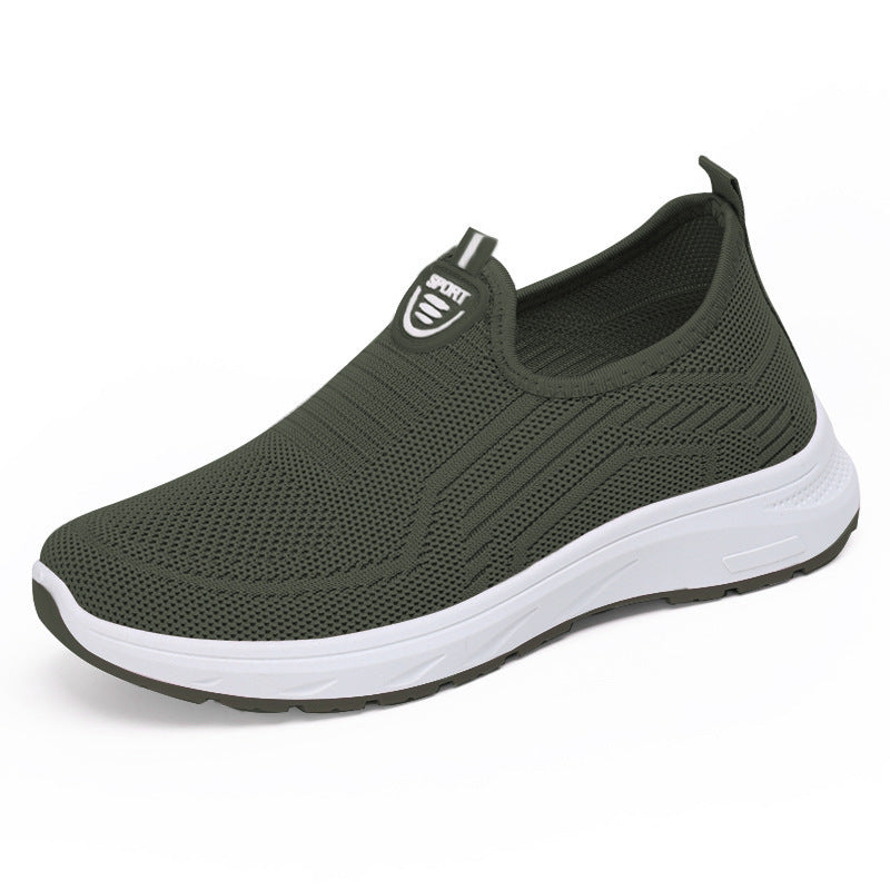 Dame Behagelige Slip-On Sport Sneakers med elastisk Overdel og fleksibel Sål Stilla