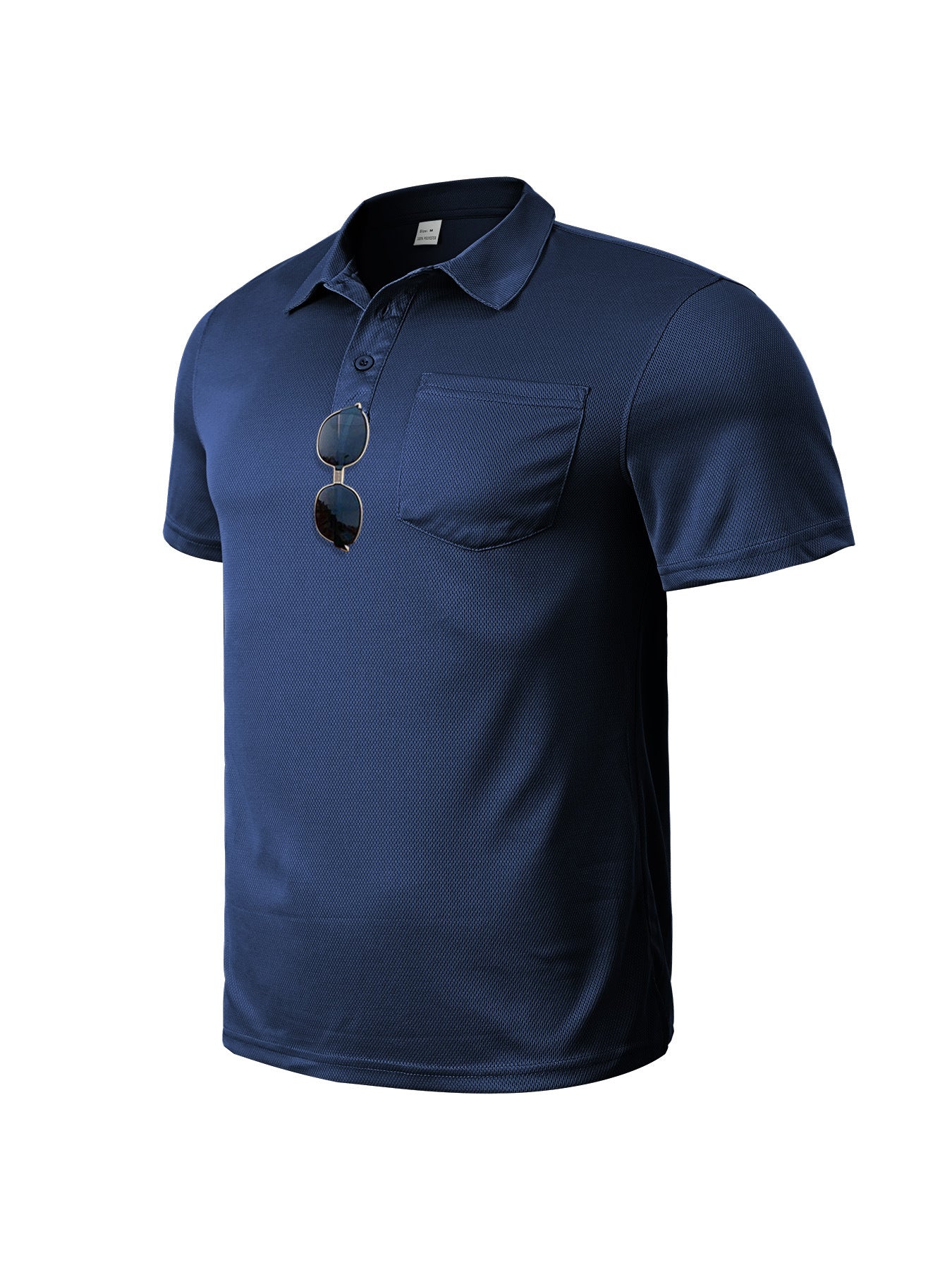 Herrer Polo-Shirt med åndbar struktur og praktisk brystlomme Stilla
