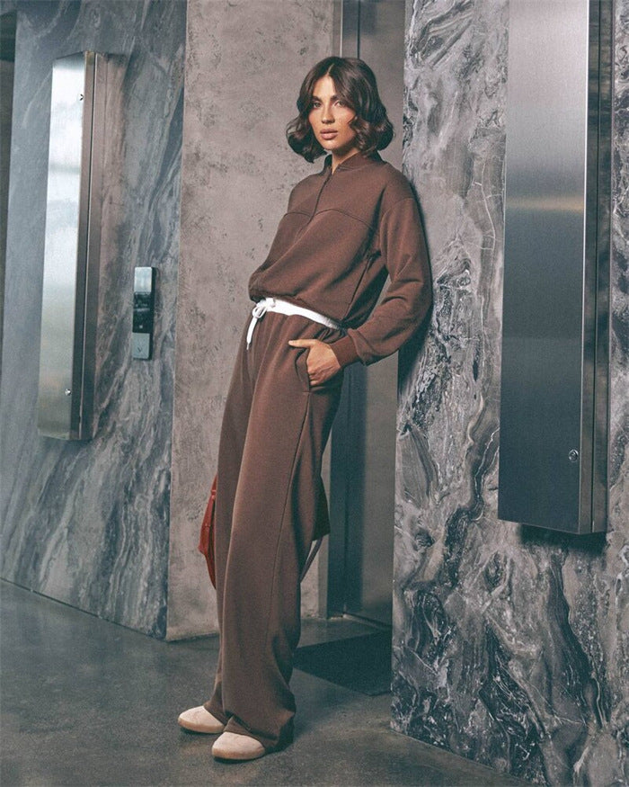 Dame afslappet Relaxed-Fleece-kombination Stilla