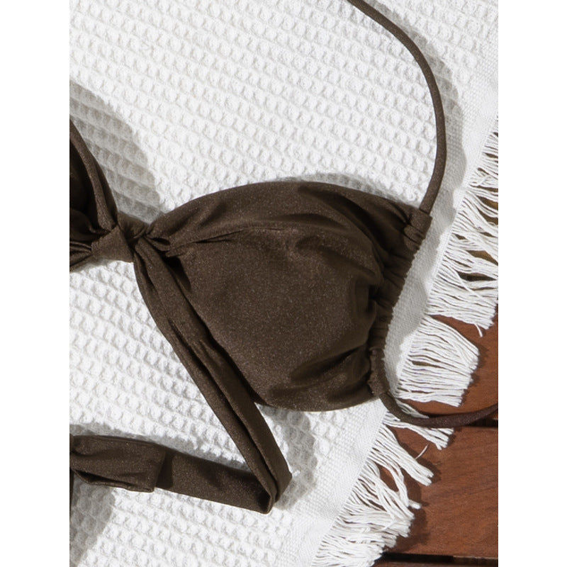 Dame Cut-Out Tie-Front Bikini Sæt Stilla