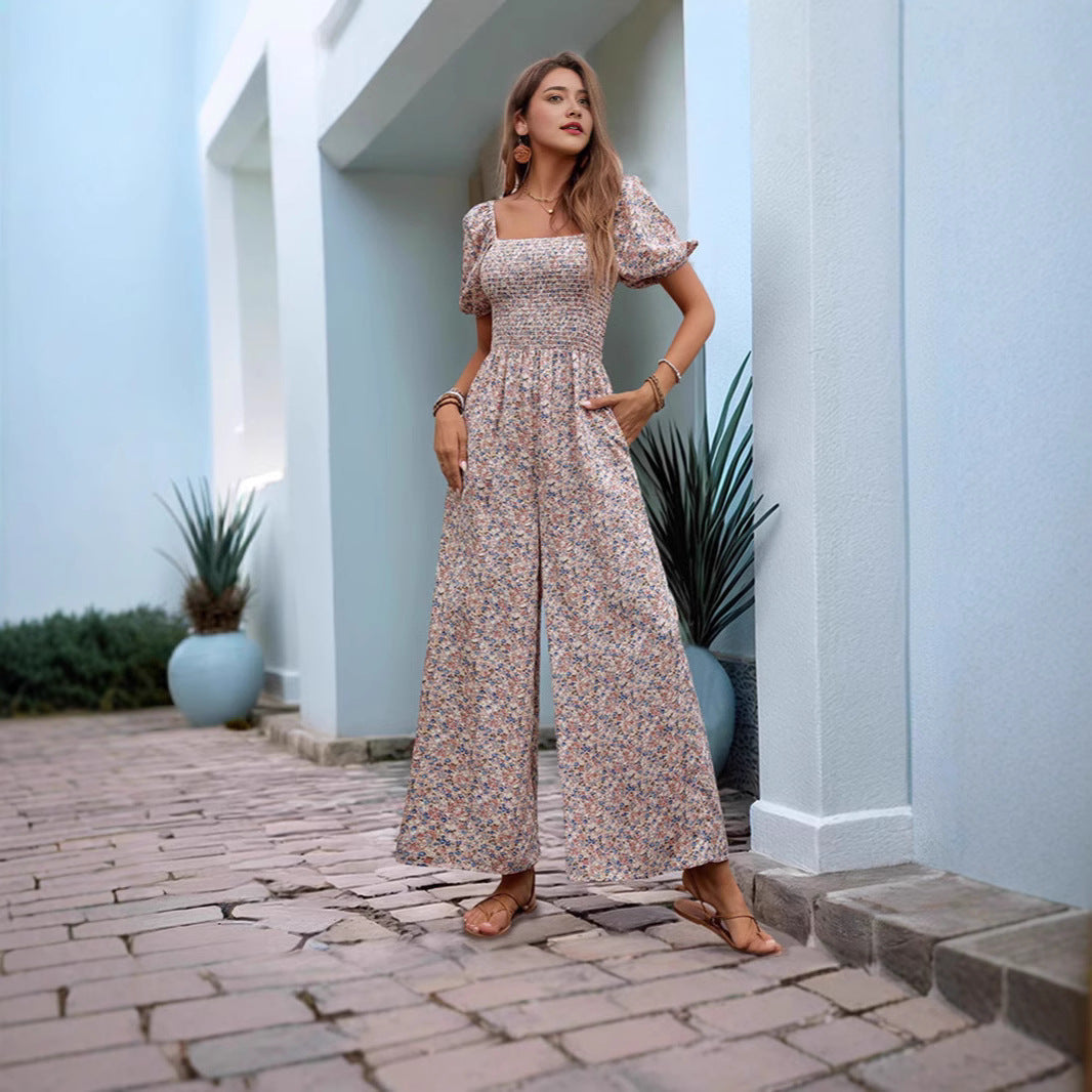 Dame Floral Elegant Jumpsuit Stilla