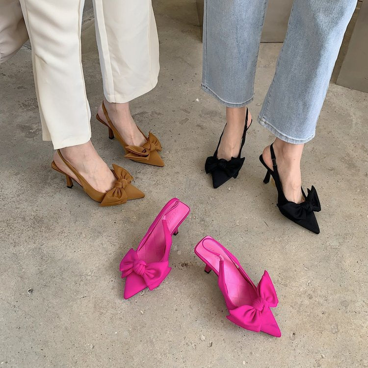 Dame Slingback-pumper med smart slipse-design og spidse tåparti Stilla