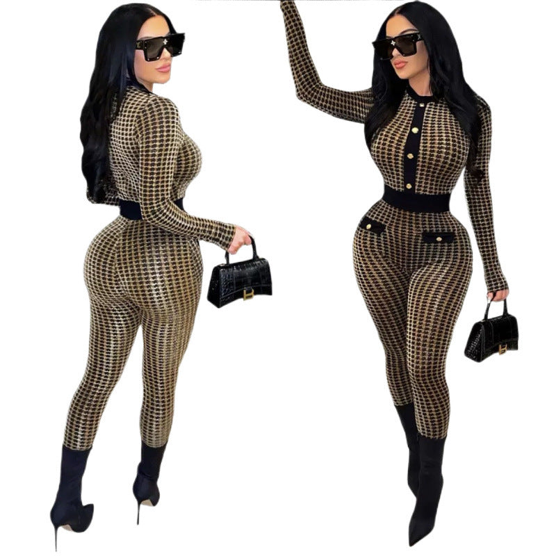 Femme Stilfuld Fitted Bodysuit med Cut-Out-design Stilla