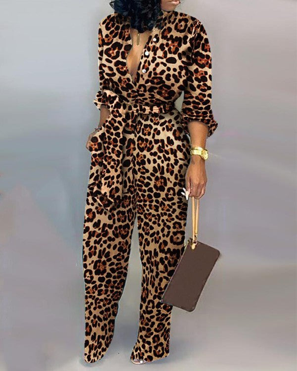 Dame Jumpsuit med dyremønstre Stilla