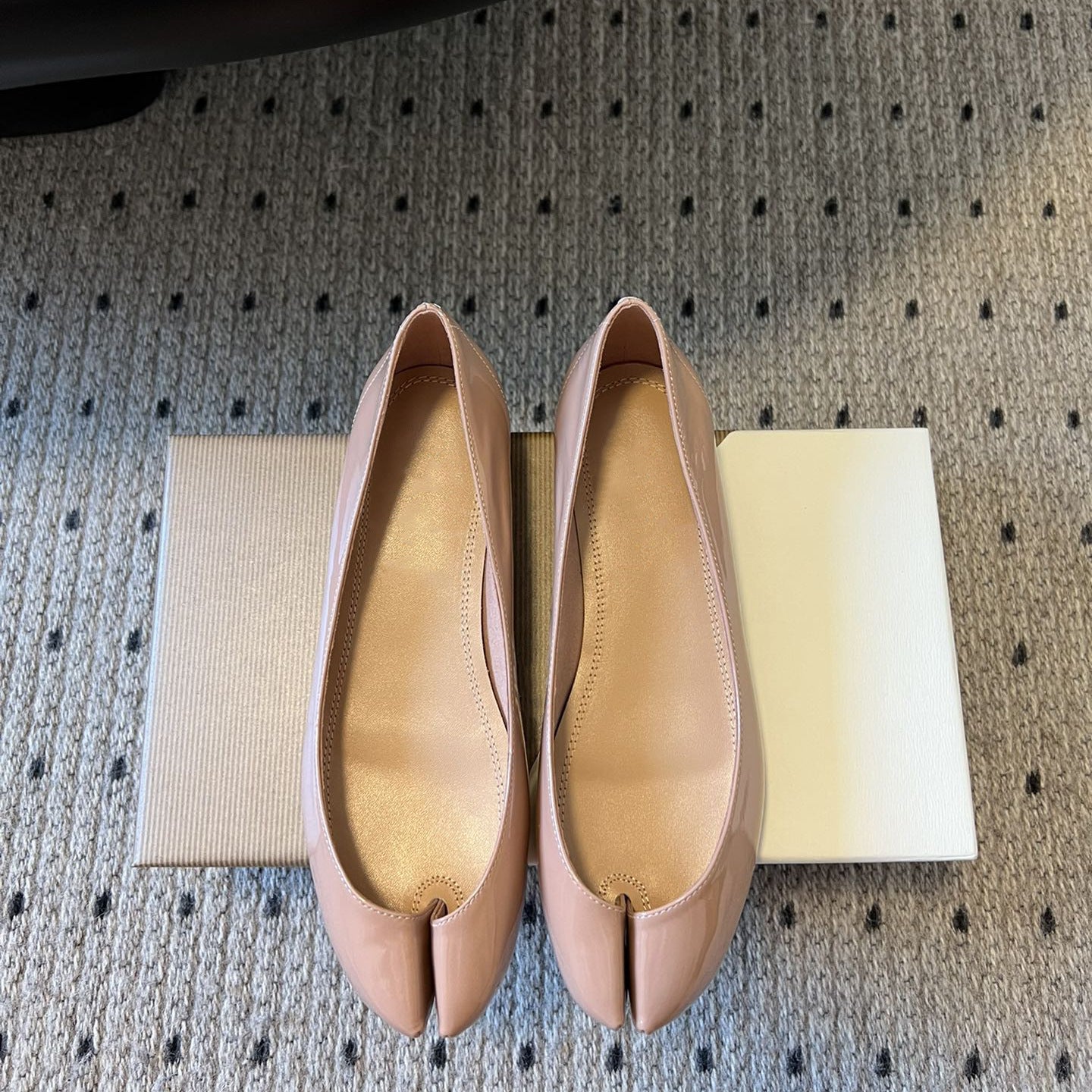 Dame Elegant Patenteret Læder Ballerina Flats Stilla