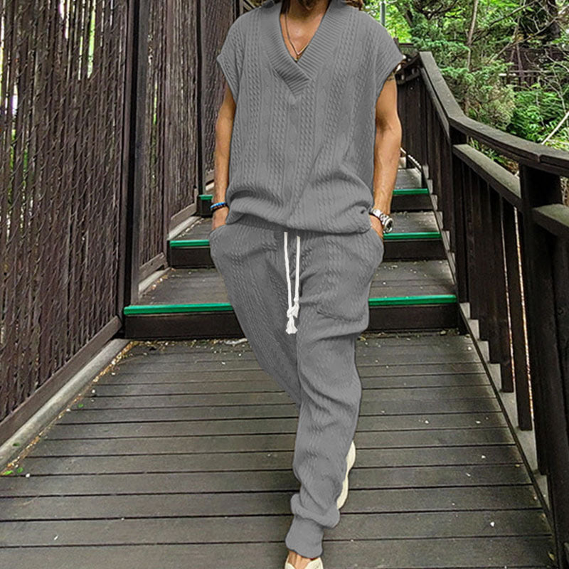 Dame afslappet fritids-sæt med høj krave og stilmønster Stilla