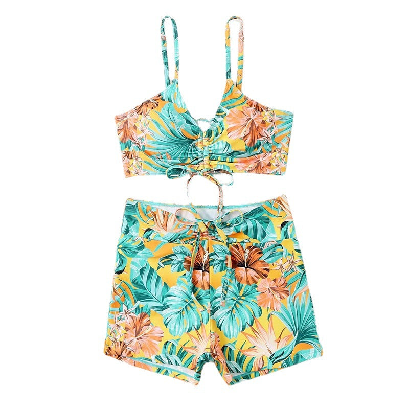 Dame Bikini-sæt med stilfuld top og løse shorts Stilla