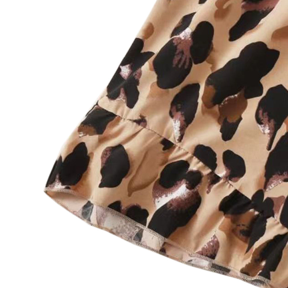 Dame ærmeløs jumpsuit med dyreprint og stropper Stilla
