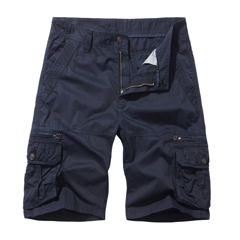 Herre Cargo-shorts med multifunktionelt lomme-design Stilla