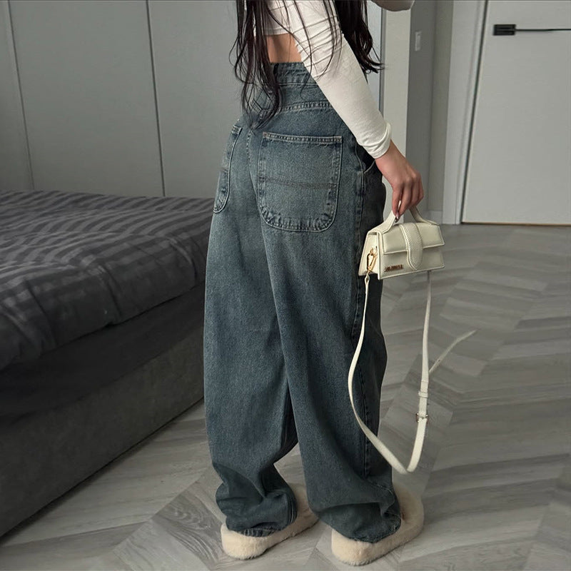 Damer baggy jeans med høj talje og afslappet pasform Stilla