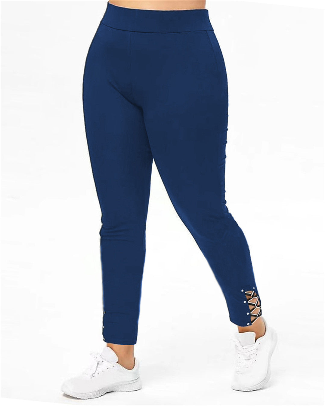Dame leggings med dekorativt snit og høj talje Stilla