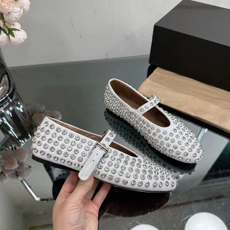 Femme Elegant Udsmykket Mary Jane Ballerinas Stilla