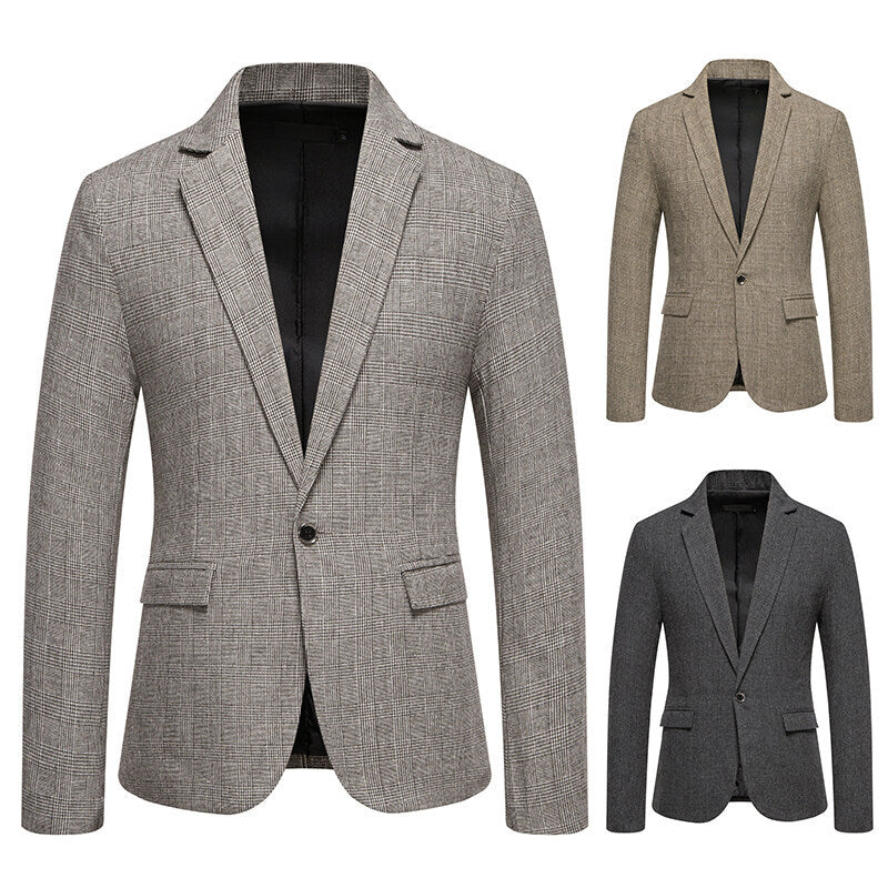 Herren skræddersyet houndstooth mønster blazer Stilla