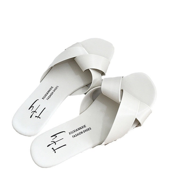 Damer mode sandaler med krydset rem Stilla