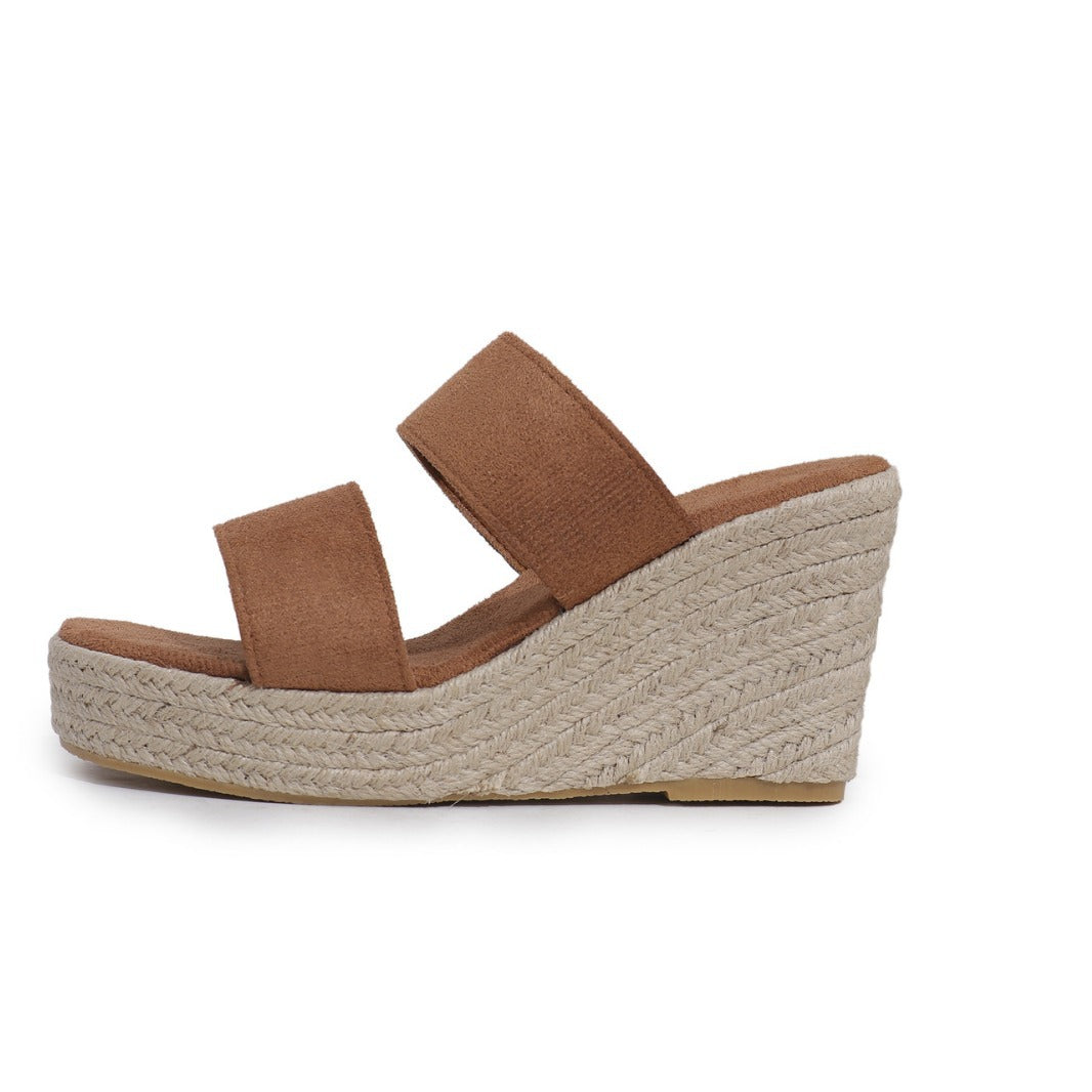 Dame Komfortable Espadriller med brede Remme Stilla