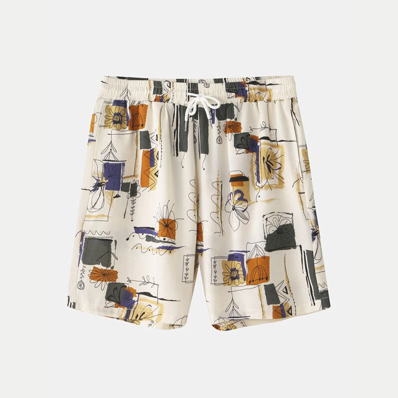 Dame afslappet pyjamas sæt med kreativ grafikdesign Stilla