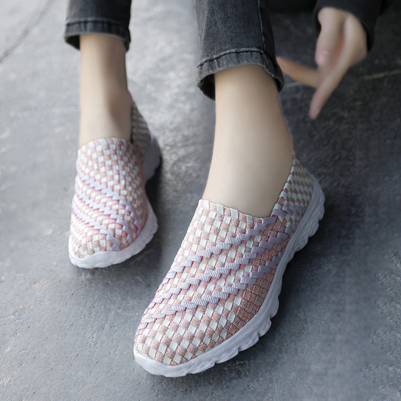 Dame Åndbar Memory-Skum Slip-On Sneakers Stilla