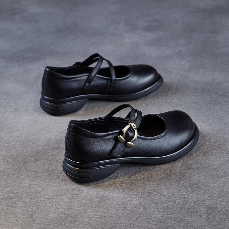 Dame Elegante Mary Jane Ballerinas med Komfortremme Stilla
