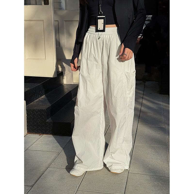 Dame afslappet Cargo-bukser med elastisk talje og praktiske lommer Stilla